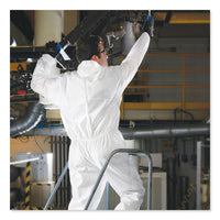 A20 Breathable Particle Protection Coveralls, Large, White, Zipper Front