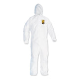 A20 Breathable Particle Protection Coveralls, Large, White, Zipper Front