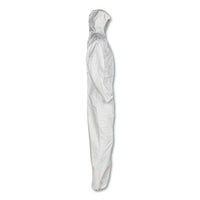 A20 Elastic Back, Cuff And Ankle Hooded Coveralls, Zip, X-large, White, 24-carton