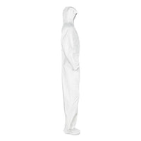 A20 Breathable Particle Protection Coveralls, Elastic Back, Hood And Boots, Large, White, 24-carton