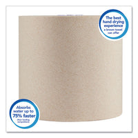 Essential 100% Recycled Fiber Hard Roll Towel, 1.75" Core, Brown, 8" X 700 Ft, 6-carton