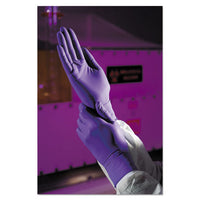 Purple Nitrile Exam Gloves, 242 Mm Length, Small, Purple, 100-box