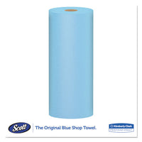 Shop Towels, Standard Roll, 10.4 X 11, Blue, 55-roll, 12 Rolls-carton