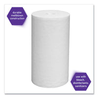 Wipers For The Wettask System, Quat Disinfectants And Sanitizers, 6 X 12, 660-roll, 6 Rolls And 1 Canister-carton