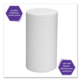 Wipers For The Wettask System, Quat Disinfectants And Sanitizers, 6 X 12, 660-roll, 6 Rolls And 1 Canister-carton