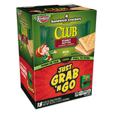 Sandwich Crackers, Cheese And Peanut Butter, 8-piece Snack Pack, 12-box