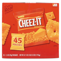 Cheez-it Crackers, Original, 1.5 Oz Pack, 45 Packs-carton