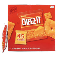 Cheez-it Crackers, Original, 1.5 Oz Pack, 45 Packs-carton