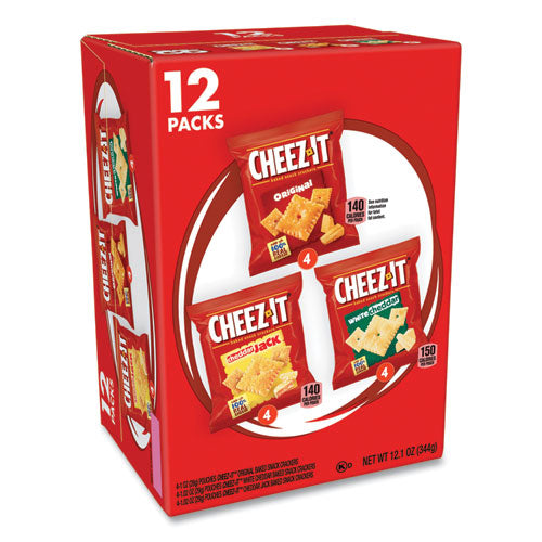 Baked Snack Crackers, Variety Pack, 0.75 Oz Bag, 12-box