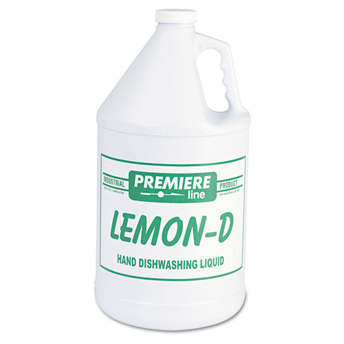 Lemon-d Dishwashing Liquid, Lemon, 1gal, Bottle, 4-carton
