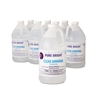 Clear Ammonia, 64oz Bottle, 8-carton