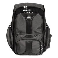 Contour Laptop Backpack, Nylon, 15 3-4 X 9 X 19 1-2, Black