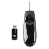 Presenter Expert Wireless Cursor Control With Green Laser, 150 Ft. Range, Black