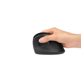 Pro Fit Ergo Vertical Wireless Mouse, 2.4 Ghz Frequency-65.62 Ft Wireless Range, Right Hand Use, Black
