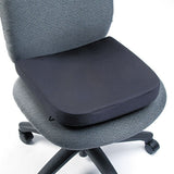 Memory Foam Seat Rest, 13.5w X 14.5d X 2h, Black