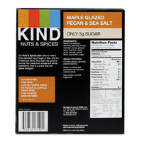 Nuts And Spices Bar, Maple Glazed Pecan And Sea Salt, 1.4 Oz Bar, 12-box