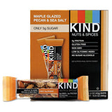 Nuts And Spices Bar, Maple Glazed Pecan And Sea Salt, 1.4 Oz Bar, 12-box