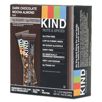 Nuts And Spices Bar, Dark Chocolate Mocha Almond, 1.4 Oz Bar, 12-box