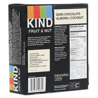 Fruit And Nut Bars, Dark Chocolate Almond And Coconut, 1.4 Oz Bar, 12-box