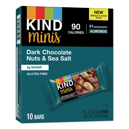 Minis, Dark Chocolate Nuts-sea Salt, 0.7 Oz, 10-pack