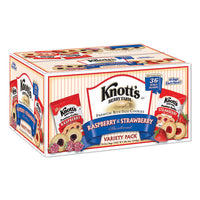 Premium Berry Jam Shortbread Cookies, Raspberry And Strawberry Variety, 2 Oz Pack, 36 Packs-carton