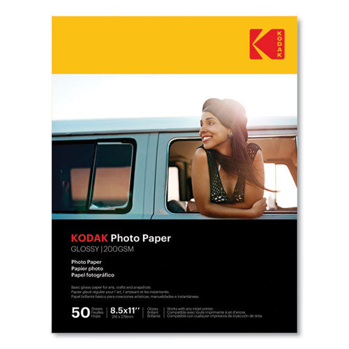 Photo Paper, 8 Mil, 8.5 X 11, Glossy White, 50-pack