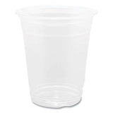 Pet Plastic Cups, 92 Mm Rim Diameter, 12 Oz, Clear, 1,000/carton