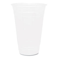 Pet Plastic Cups, 20 Oz, Clear, 1,000/carton