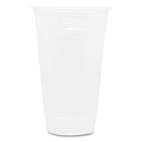 Pet Plastic Cups, 24 Oz, Clear, 600/carton