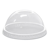 Pet Lids, Fits 8 Oz To 10 Oz Cold Cups, Dome Lid, Clear, 1,000/carton