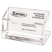 Acrylic Business Card Holder, Capacity 80 Cards, Clear