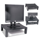 Height-adjustable Stand With Drawer, 17 X 13 1-4 X 3 To 6 1-2, Black