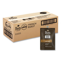 Peet's French Roast Coffee Freshpack, French Roast, 0.35 Oz Pouch, 76/carton