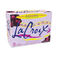 Sparkling Water, Black Razzberry, 12 Oz Can, 12 Cans-pack, 2 Packs-carton