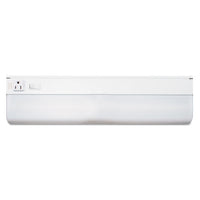 Under-cabinet Fluorescent Fixture, Steel, 18.25"w X 4"d X 1.63"h, White