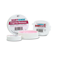 Sortkwik Fingertip Moisteners, 3-8 Oz, Pink