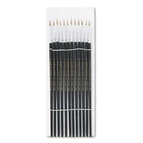 Artist Brush, Size 4, Camel Hair, Round, 12-pack