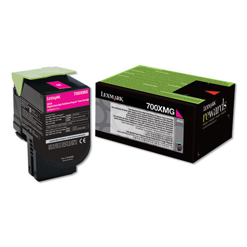 70c0xmg (700xmg) Return Program Extra High-yield Toner, Magenta, Taa Compliant