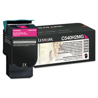 C540h2cg High-yield Toner, 2000 Page-yield, Cyan