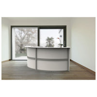 Reception Desk, 72" X 32" X 46", Mocha