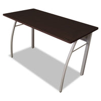 Trento Line Rectangular Desk, 47.25w X 23.63d X 29.5h, Mocha-gray