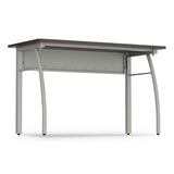 Trento Line Rectangular Desk, 47.25w X 23.63d X 29.5h, Mocha-gray