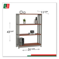 Trento Line Bookcase, 31 1-2w X 11 1-2d X 43 1-4h, Cherry