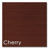 Trento Line L-shaped Desk, 59.13w X 59.13d X 29.5h, Cherry