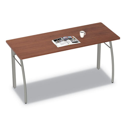 Trento Line Rectangular Desk, 59.13w X 23.63d X 29.5h, Cherry