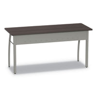 Trento Line Rectangular Desk, 59.13w X 23.63d X 29.5h, Mocha-gray