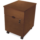 Trento Line Mobile Pedestal File, 16.5w X 19.75d X 23.63h, Box-file Drawer, Mocha