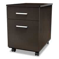 Trento Line Mobile Pedestal File, 16.5w X 19.75d X 23.63h, Box-file Drawer, Mocha