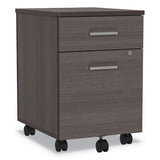 Trento Line Mobile Pedestal File, 16.5w X 19.75d X 23.63h, Box-file Drawer, Mocha