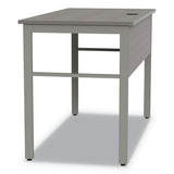 Urban Desk Workstation, 47.25w X 23.75d X 29.5h, Ash